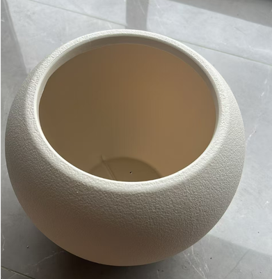 HDPE imitation ceramic flower plate and plastic flower plate with multiple sizes PE Coated and Drainageholes options