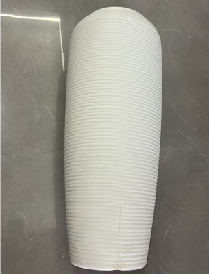 HDPE Nordic Morandi Rengi, büyük kapasiteli iç ve dış kullanım için elle boyanmış renkli glaze ile seramik benzeri bir çiçek küpü