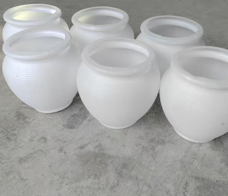 HDPE Nordic Morandi Rengi, büyük kapasiteli iç ve dış kullanım için elle boyanmış renkli glaze ile seramik benzeri bir çiçek küpü