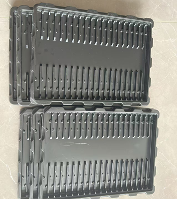 Customized Design Transparent PET Eco-friendly Anti-static Plastic Blister Tray for Electronic Components