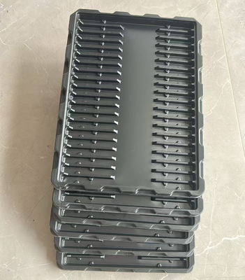 Customized Design Transparent PET Eco-friendly Anti-static Plastic Blister Tray for Electronic Components