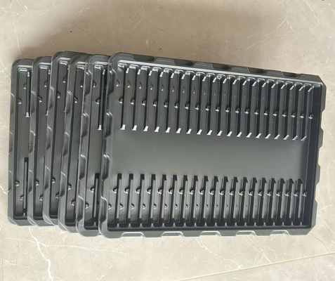 Customized Design Transparent PET Eco-friendly Anti-static Plastic Blister Tray for Electronic Components