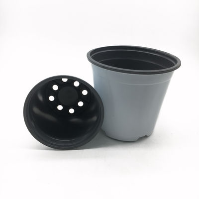 Silindirik 0.5L Mini Beyaz Plastik Saksılar Kolay Nakil
