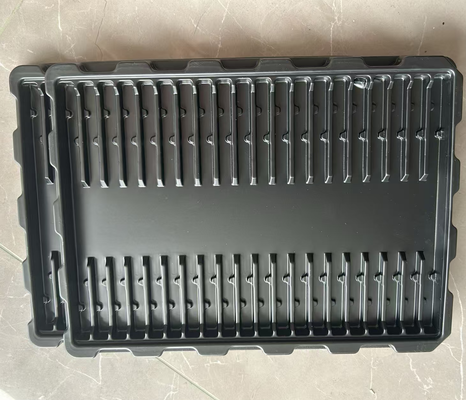 Elektronik Bileşenler için Özel Tasarımlı Şeffaf PET Çevre Dostu Antistik Plastik Blister Tepsisi