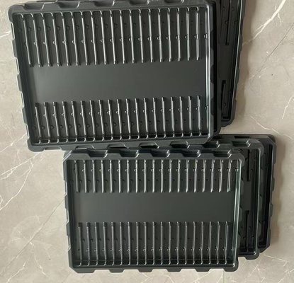 Elektronik bileşenler için 35 bölme ile özel çevre dostu anti-statik plastik tepsiler